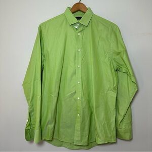 Ralph Lauren Black Label Lime Green Cotton Dress Shirt New Without Tags Sz 16